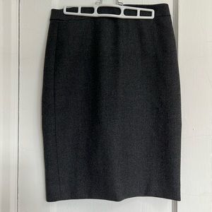 J.Crew gray wool pencil skirt size 2 (no. 2 pencil)